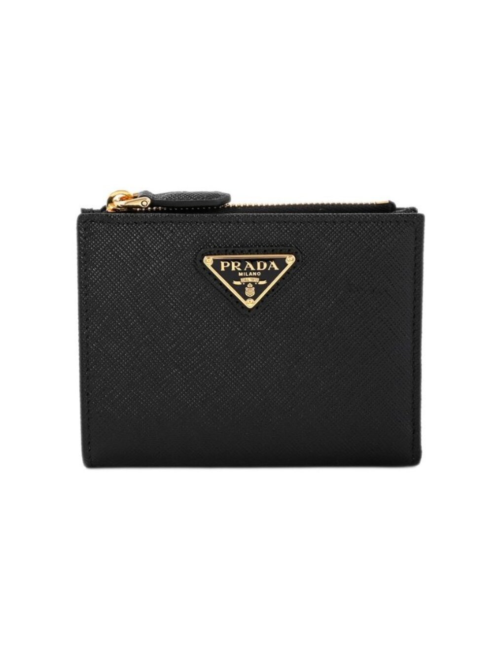 Prada Bifold Wallet Saffiano Triangle